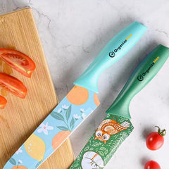 Vegetable Big Printed Blue Sharp Edge Knife For Kitchen | Chopping Chakoo - OrganizeMee