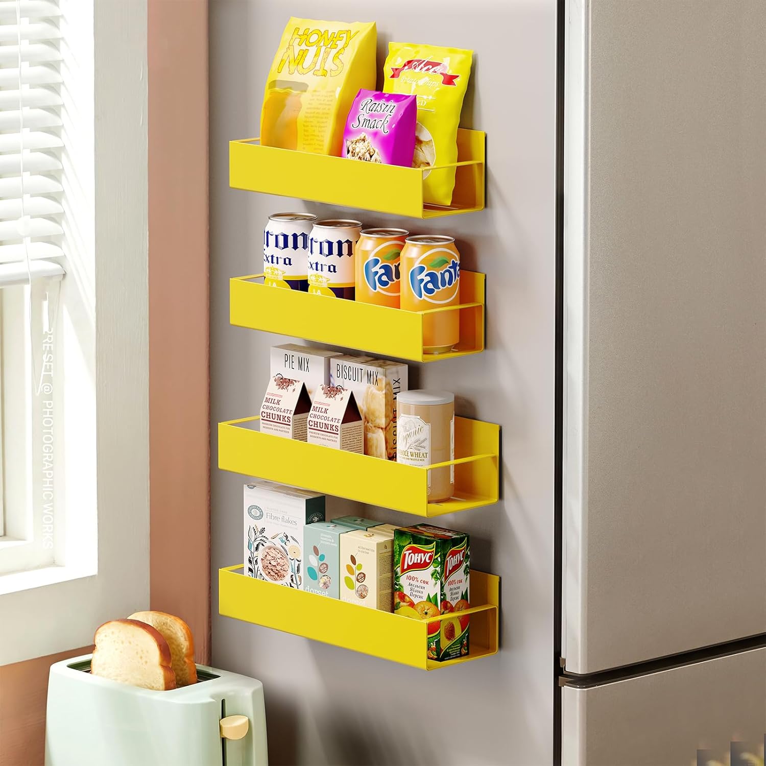 Magnetic Kitchen Rack , Decorate Your Fridge,Washing Machine & Microwave Oven