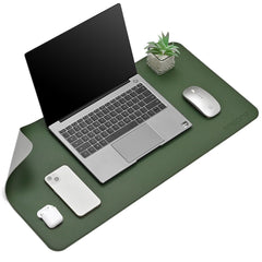 Reversible Vegan Leather Desk Mat | Large Mouse & Laptop Pad | Waterproof & Edge-Stitched