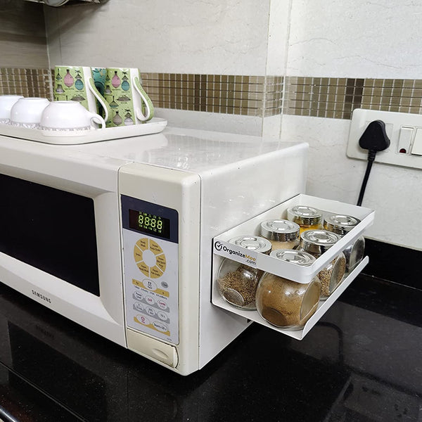Magnetic Spice Rack White, 25 x 12 x 9 Cm