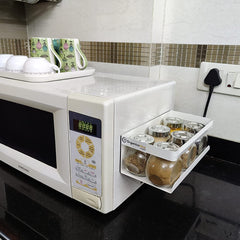 OrganizeMee 25 cm Magnetic Carbon Steel Kitchen Accessories Storage Organizer Racks