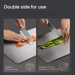 O Holder Large Stainless Steel Chopping Cutting Board  : 1 Year With Warranty, Toxin-free - OrganizeMee