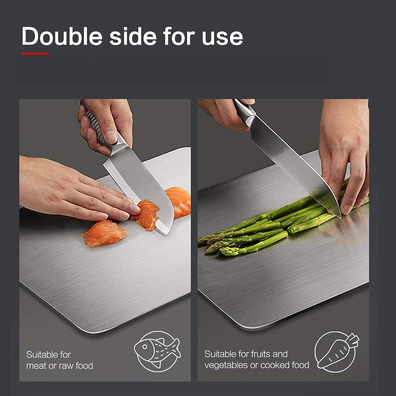 O Holder Extra Large Stainless Steel Chopping Cutting Board  : 1 Year With Warranty, Toxin-free - OrganizeMee