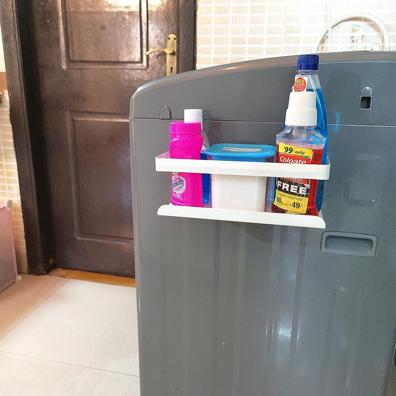 White Magnetic Rack Kitchen Organizer Storage  | With 1 Year Warranty - OrganizeMee