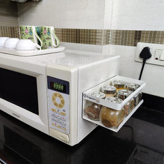 White Magnetic Rack Kitchen Organizer Storage  | With 1 Year Warranty - OrganizeMee