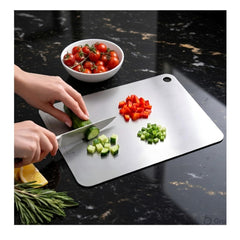 32 x 21 cm Chopping Board Stainless Steel Metal Cutting KitchenHeavy Duty Choping-Board