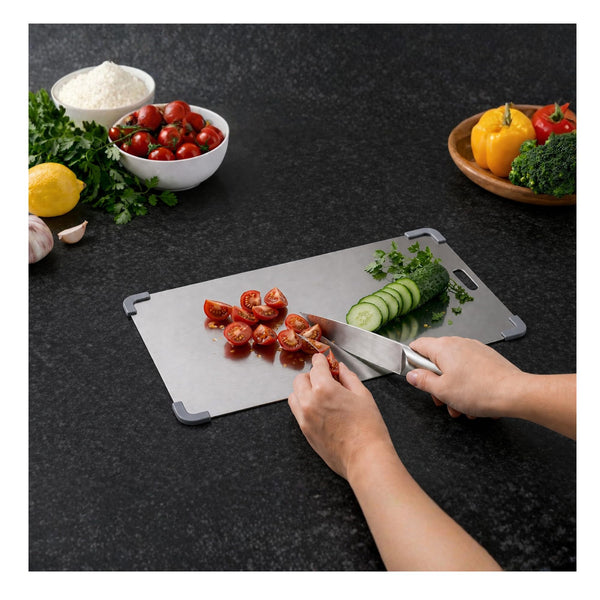Stainless Steel Chopping Boards Large 35.6x25cm Steel Chopping Boards for Kitchen Large