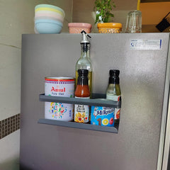 Grey Magnetic Rack Kitchen Organizer Storage  | With 1 Year Warranty - OrganizeMee