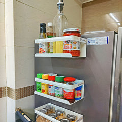 OrganizeMee 25 cm Magnetic Carbon Steel Kitchen Accessories Storage Organizer Racks